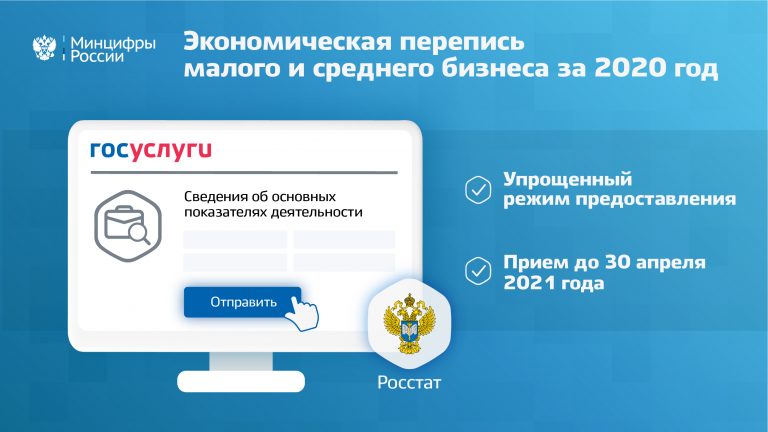 Малый и средний бизнес может сдать статотчеты через Госуслуги